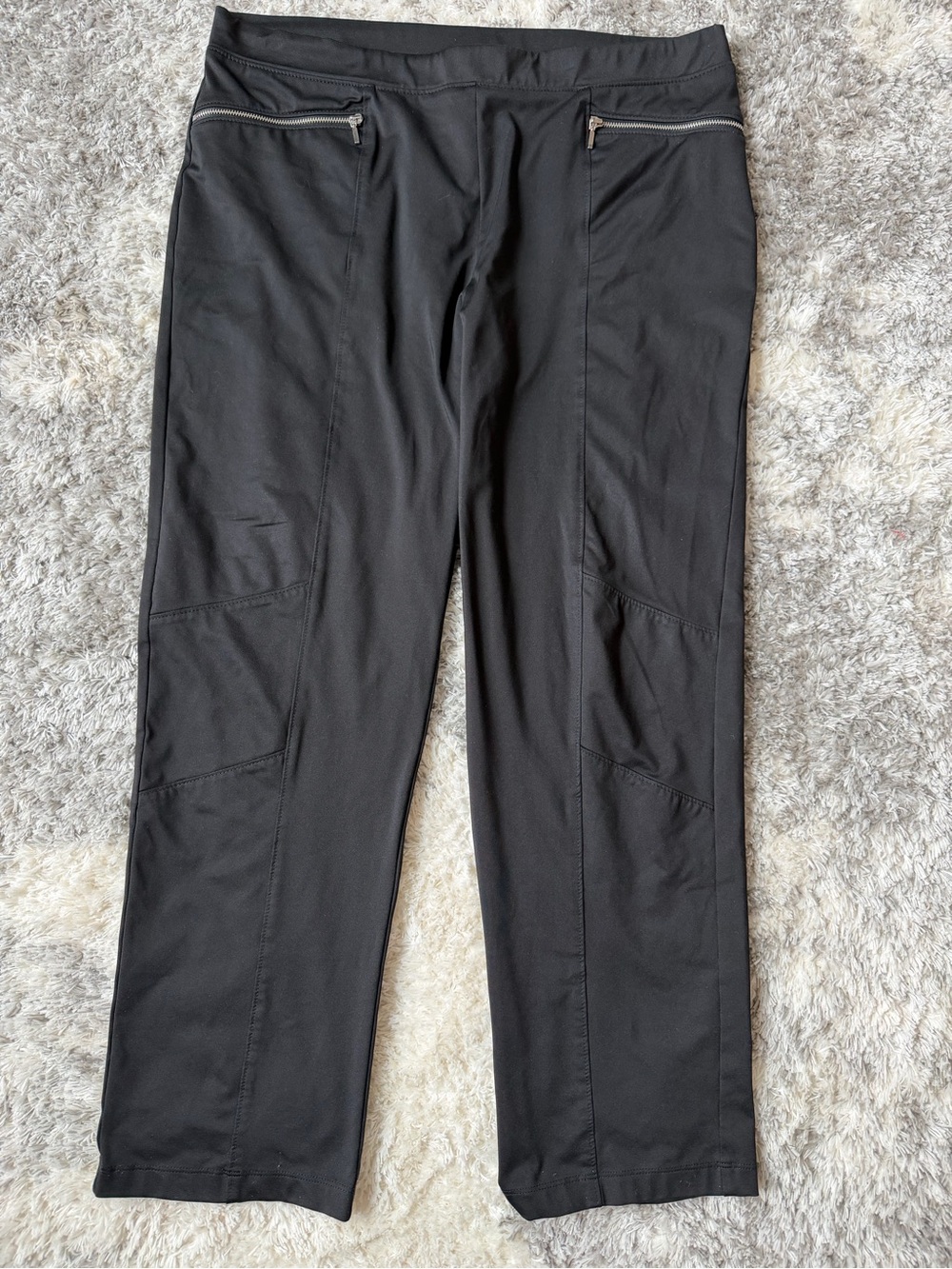 Chico’s Women's Black Performance Zip-Pocket Pants
